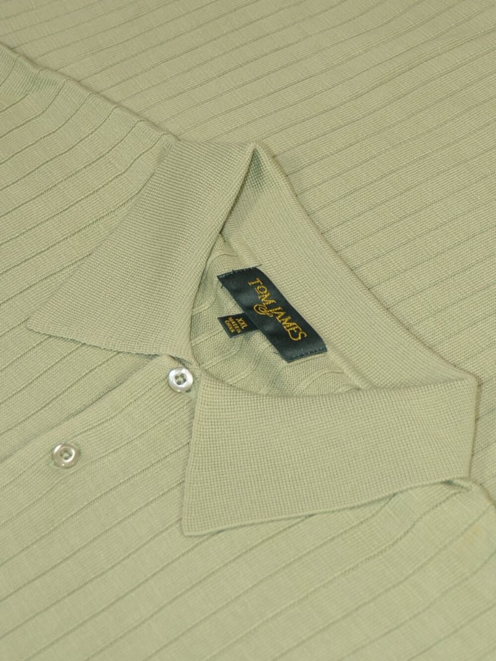 Tom James Knit Polo -- Cotton Silk -- Sage XXL